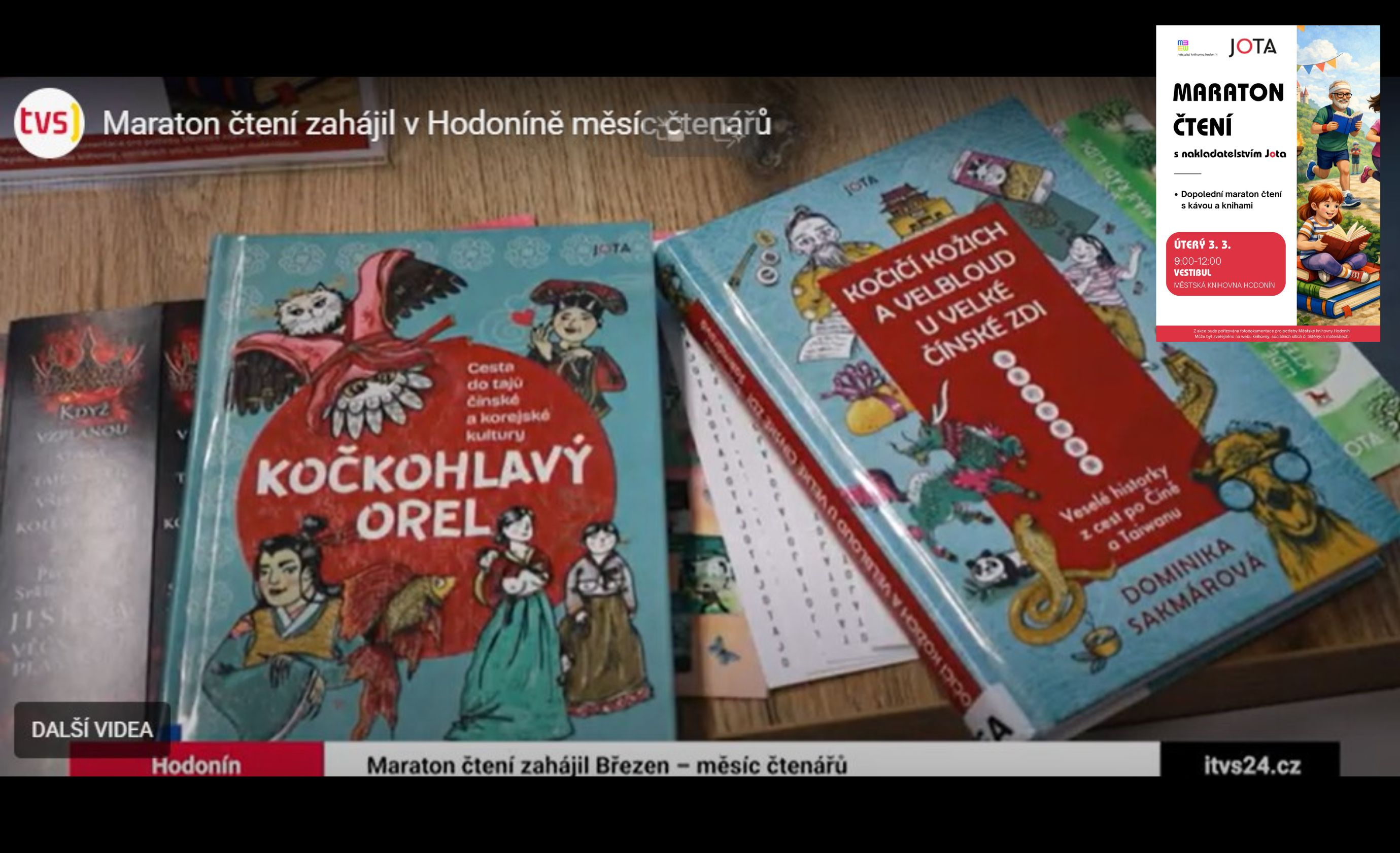 Maratonem čtení zahájila městská knihovna v Hodoníně měsíc čtenářů. Následovat bude celá řada akcí, mezi ty nejbližší patří beseda s Michalem Vieweghem. Zároveň mají noví čtenáři registraci zdarma.